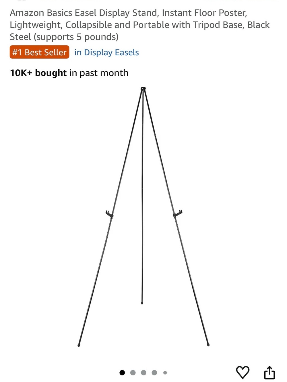 Easel Display Stand